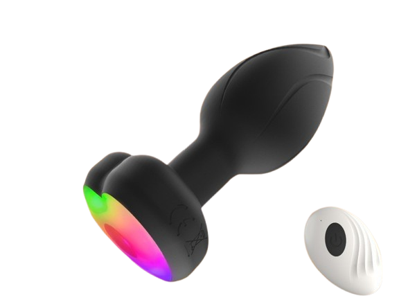 Plug LED Anal Vibrador c/control – Unisex